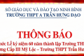 CHƯƠNG TRÌNH TỔ CHỨC LỄ KỈ NIỆM 60 NĂM NGÀY THÀNH LẬP TRƯỜNG THPT A TRẦN HƯNG ĐẠO