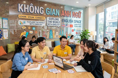 KHÔNG GIAN ANH NGỮ TRONG KHUÔN VIÊN LỚP HỌC